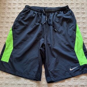 Vintage Nike Mens Medium Travis Scott Mini Swoosh Above Knee Running Shorts